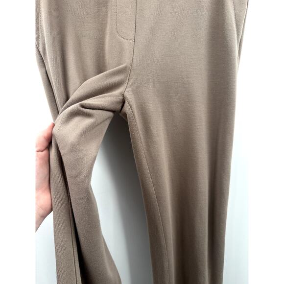 Betabrand Dress Yoga Pant Tan Stretch Straight Bootcut Leg Size Medium Petite - Picture 3 of 8